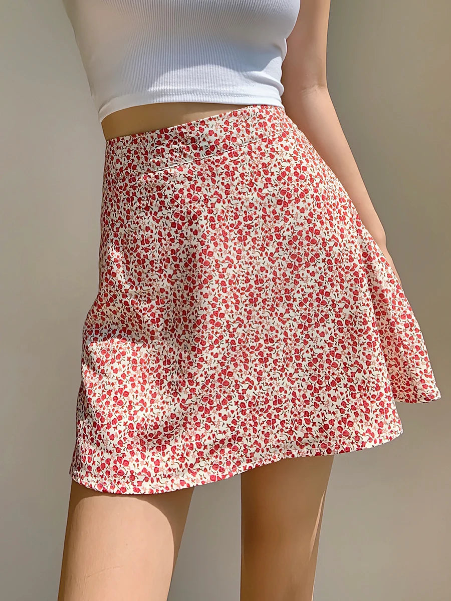 A line Floral Skirt