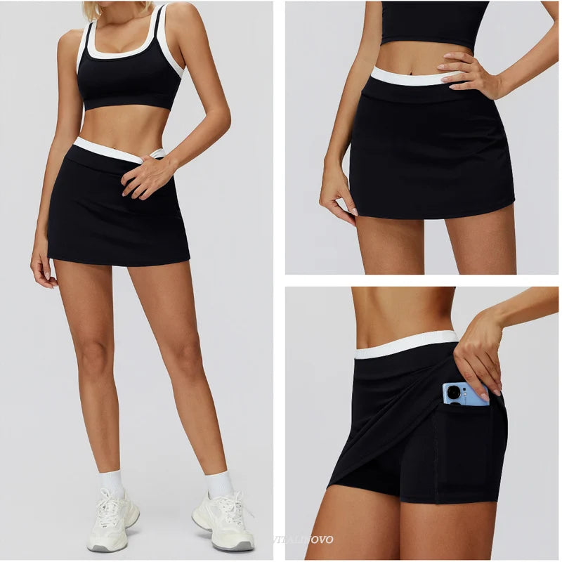 Tennis Skirt with Built-In Shorts