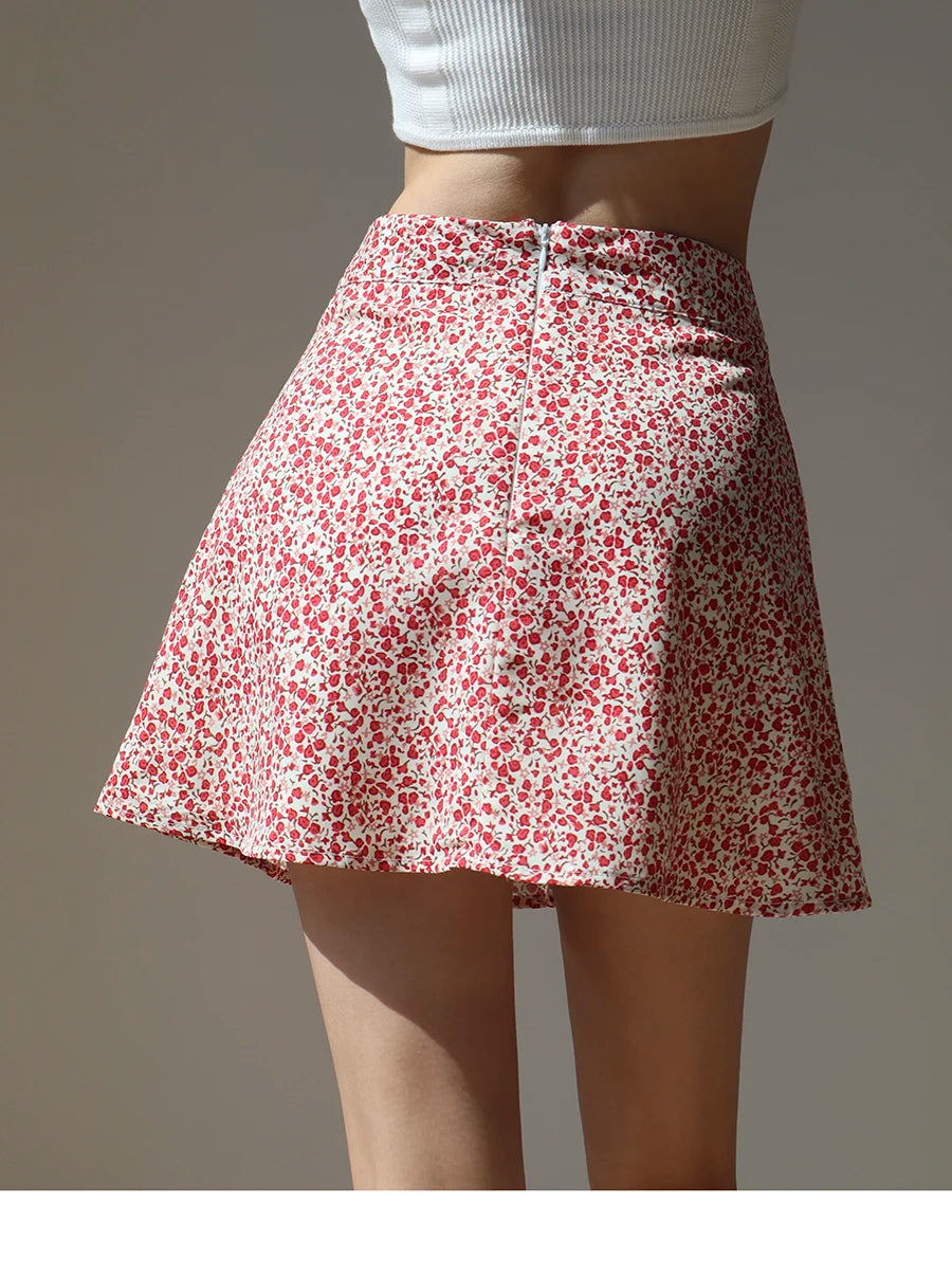 A line Floral Skirt