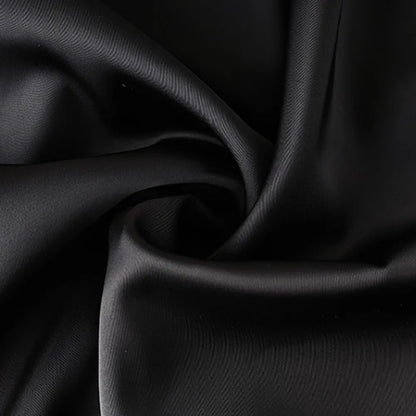 Black Satin Mini Skirt