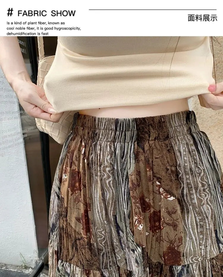 Boho Chiffon Maxi Skirt
