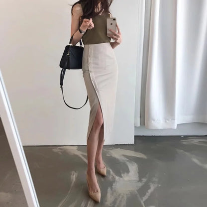 Cotton Pencil Skirt