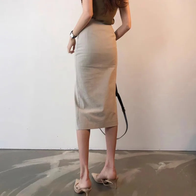 Cotton Pencil Skirt