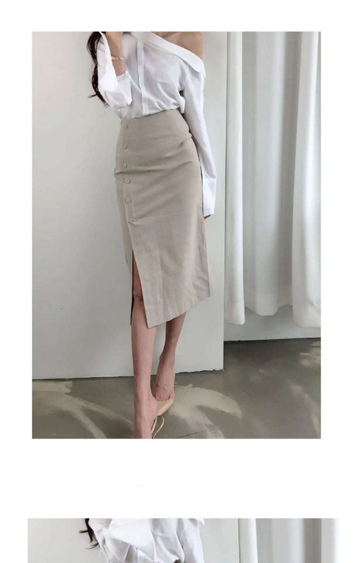Cotton Pencil Skirt