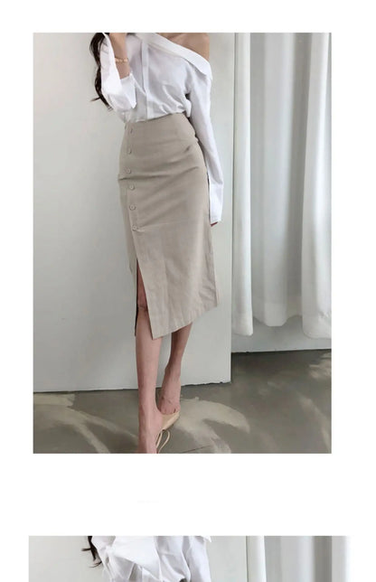 Cotton Pencil Skirt