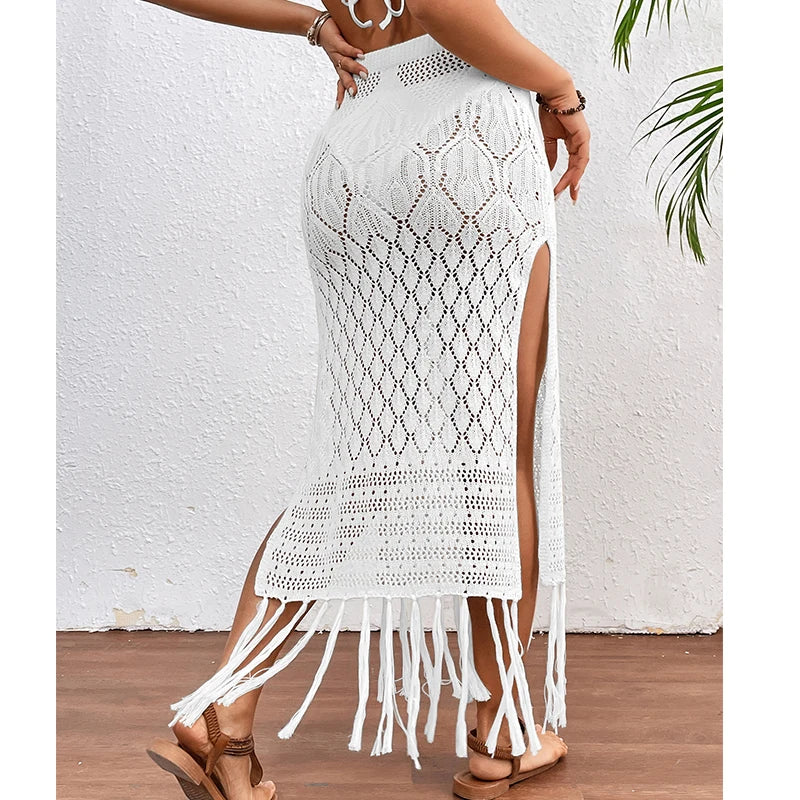 Crochet Slit Skirt