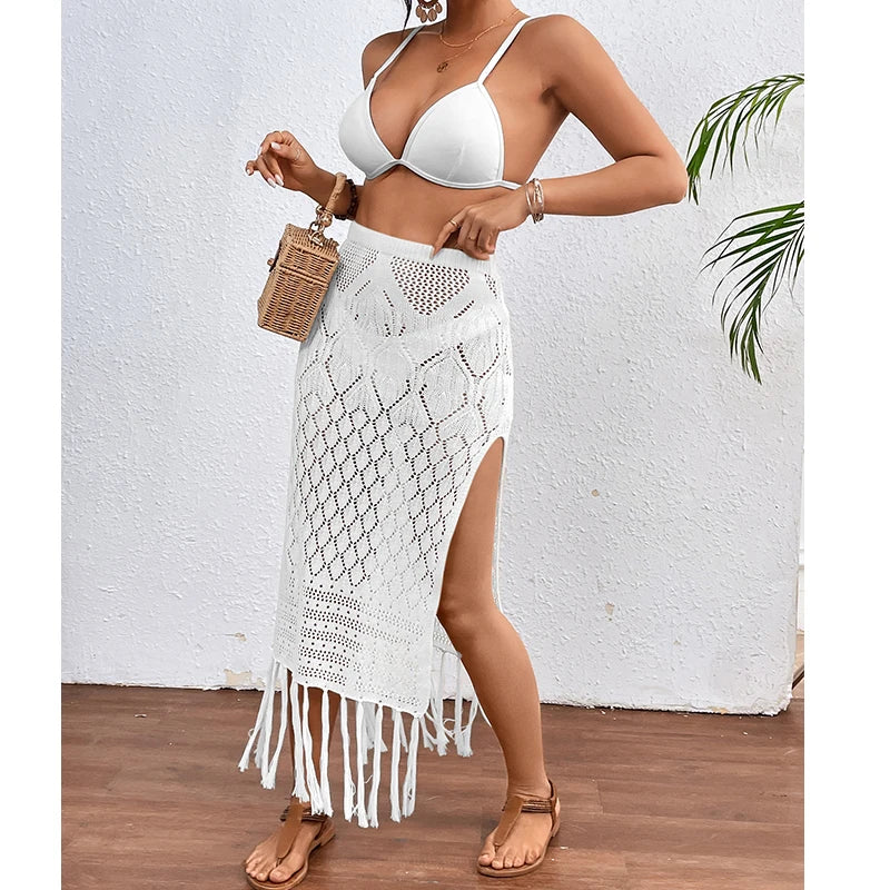 Crochet Slit Skirt