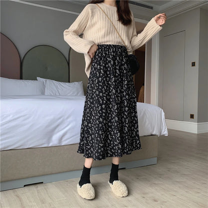 Floral Midi Skirt