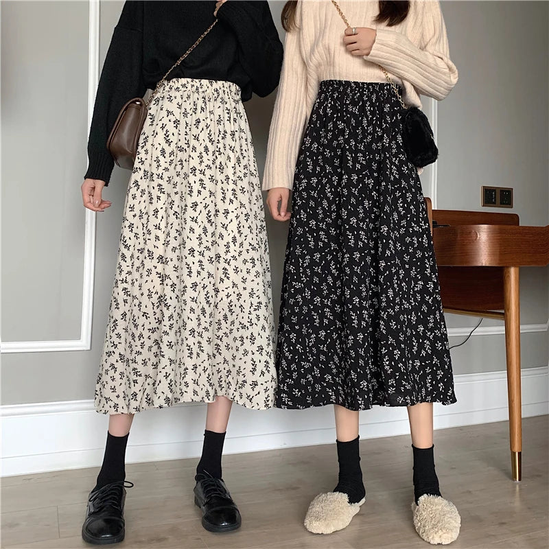 Floral Midi Skirt
