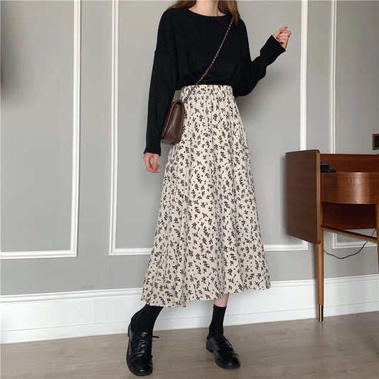 Floral Midi Skirt