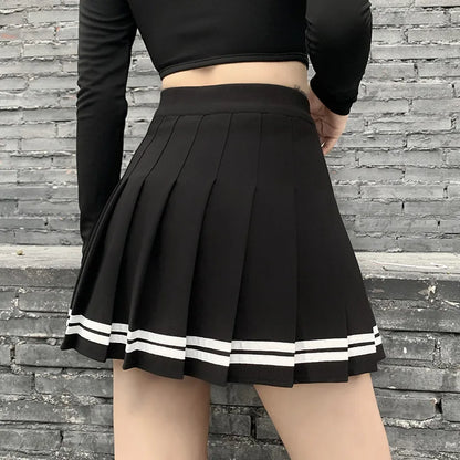 Harajuku Black Pleated Skirt