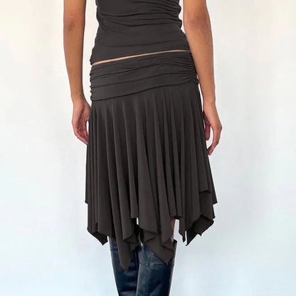 Irregular low waisted skirt