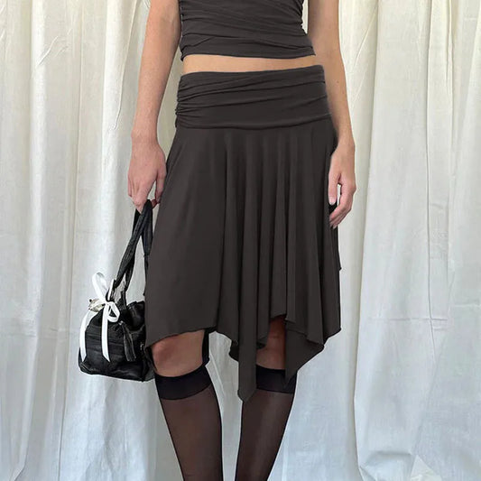 Irregular low waisted skirt