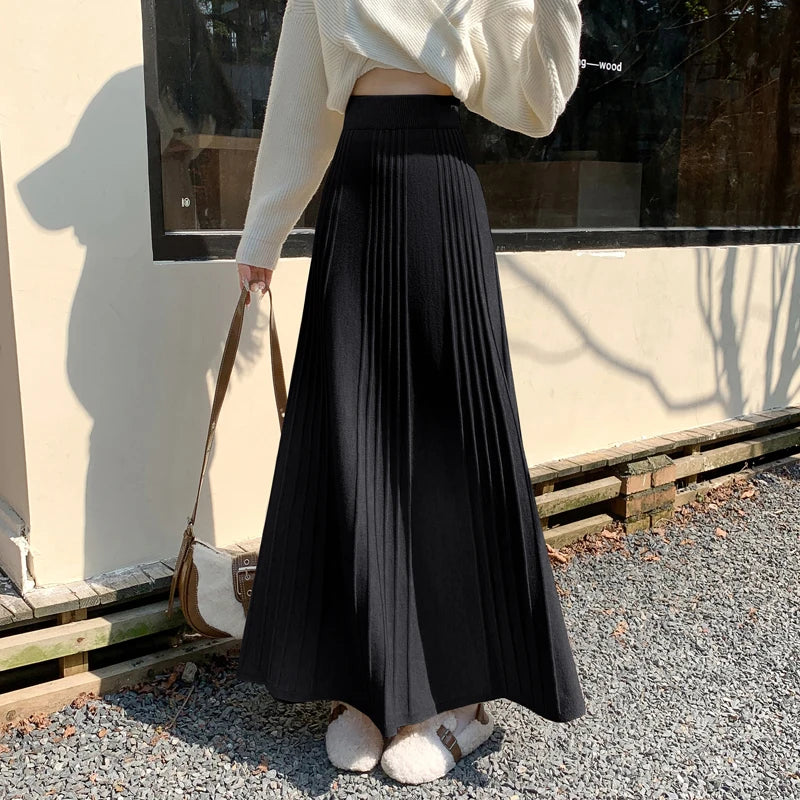 Knitted Long Skirt