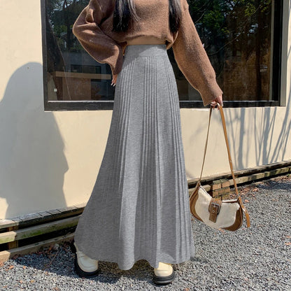 Knitted Long Skirt