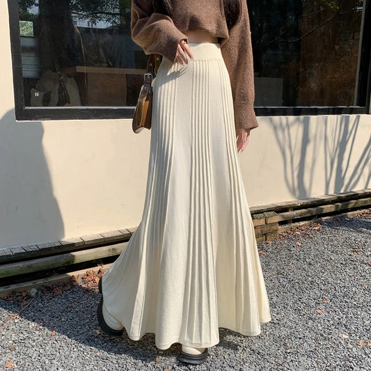 Knitted Long Skirt