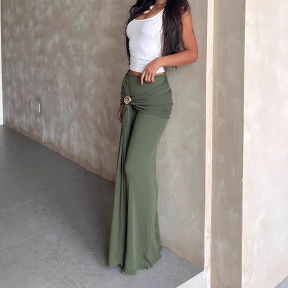 Long Green Skirt