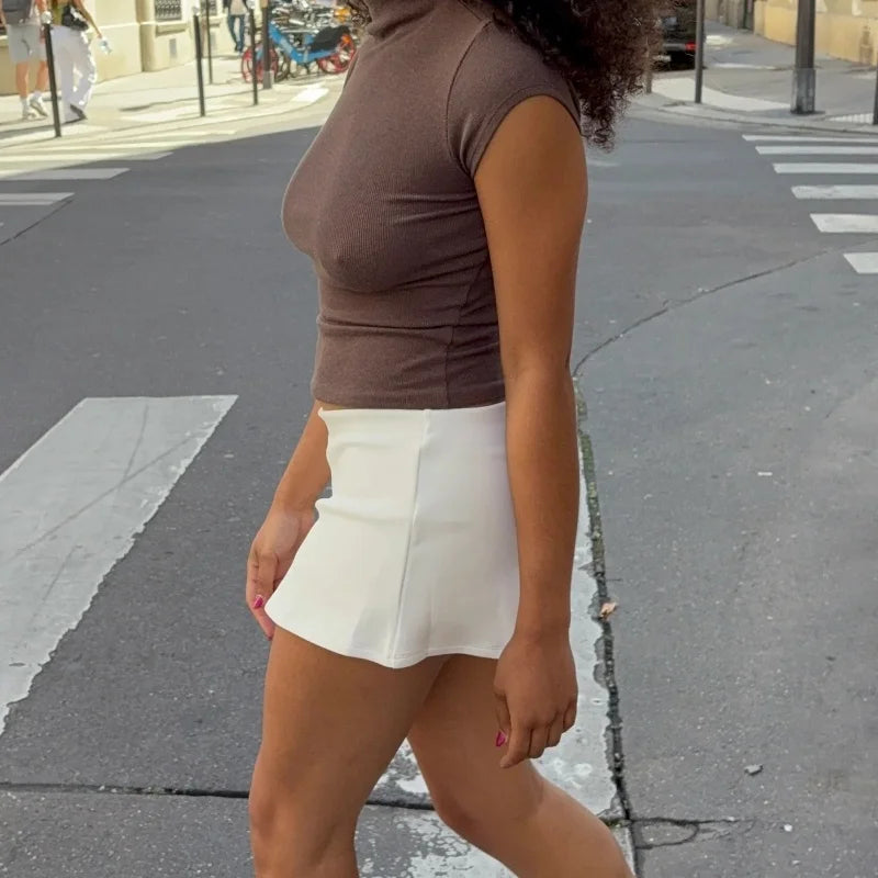 Low Waisted Mini Skirt