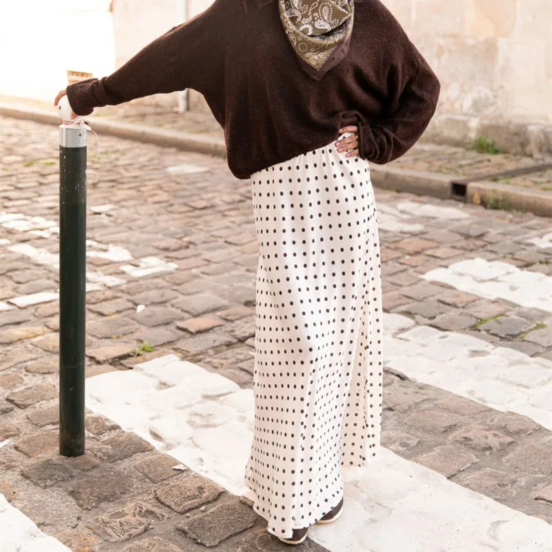 Maxi Polka Dot Skirt