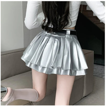 Mini Silver Skirt