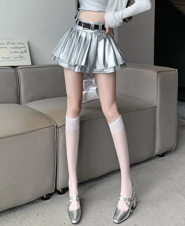 Mini Silver Skirt