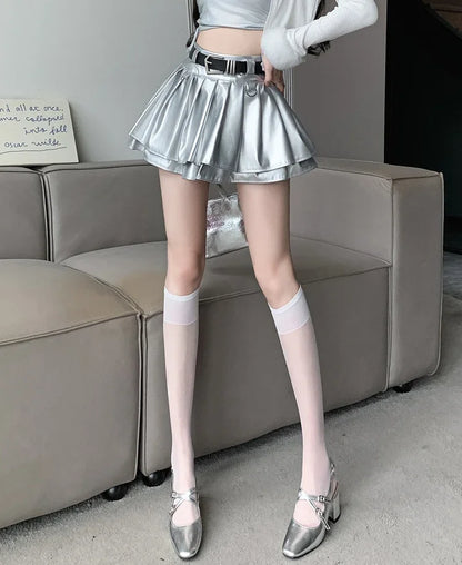 Mini Silver Skirt