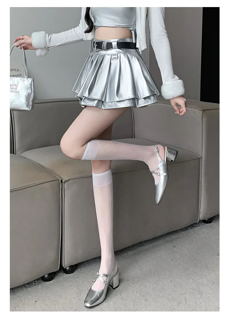 Mini Silver Skirt