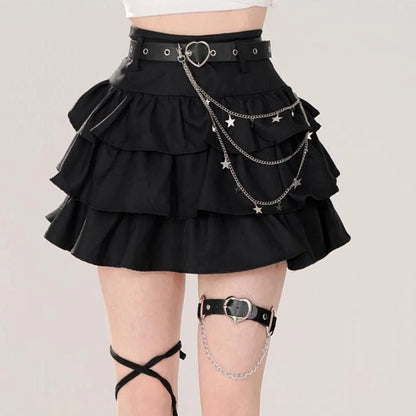 Mini Skirt With Belt And Chain