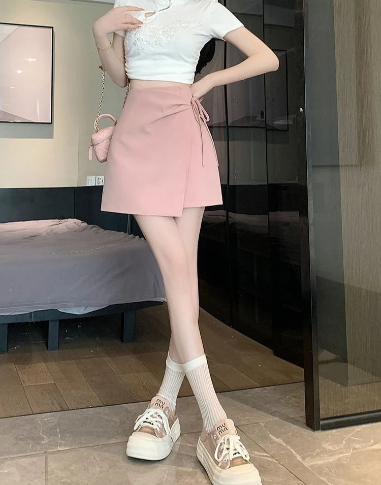 Pink wrap Skirt