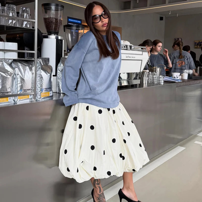 Polka Dot Bubble Skirt