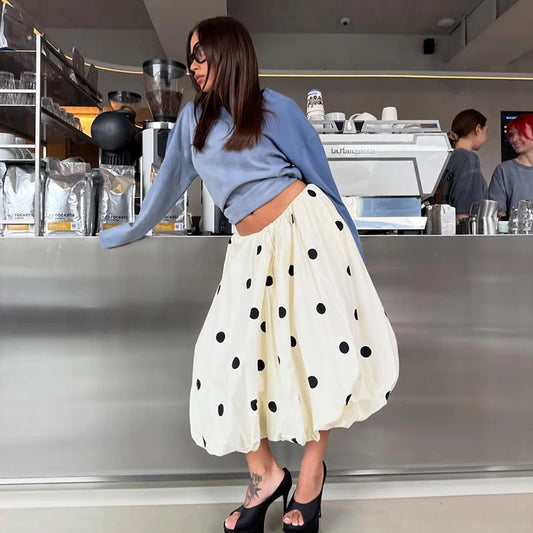 Polka Dot Bubble Skirt