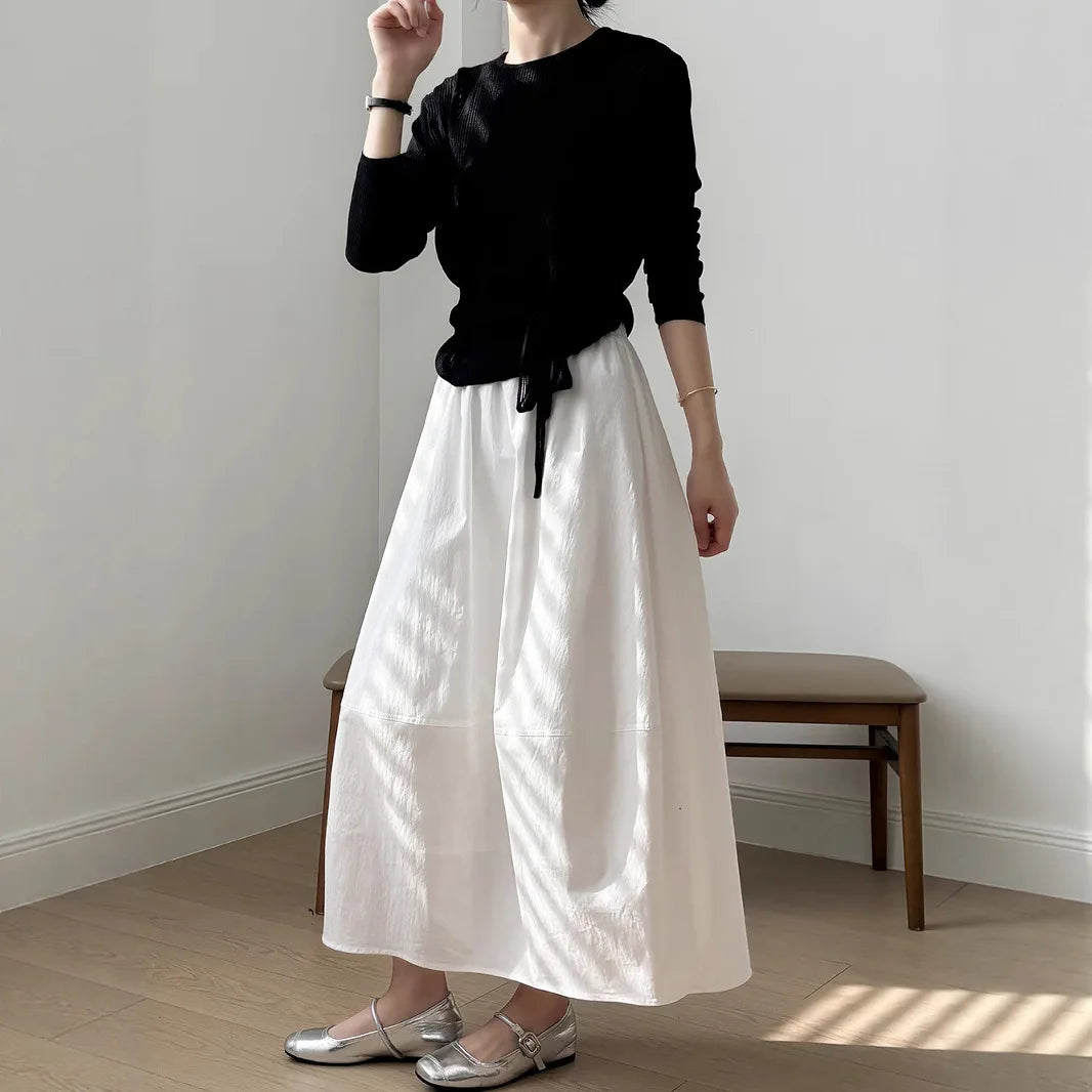 Long A Line Skirt