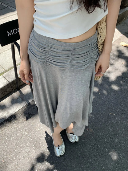 High Waisted Asymmetric Skirt