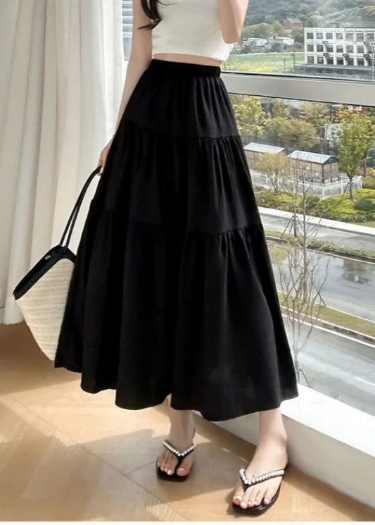 High Waisted A Line Skirt