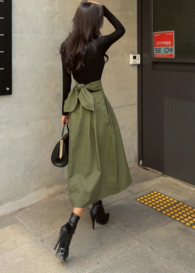 Green Midi Skirt