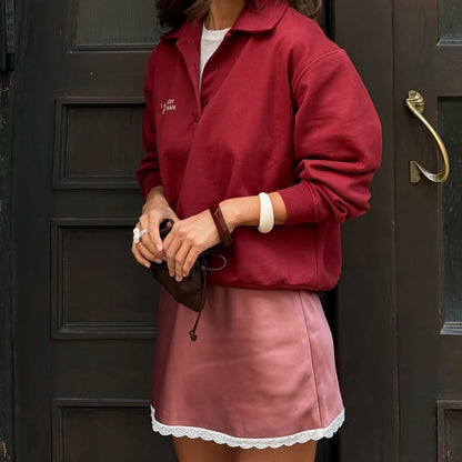 Satin Slip Short Skirt