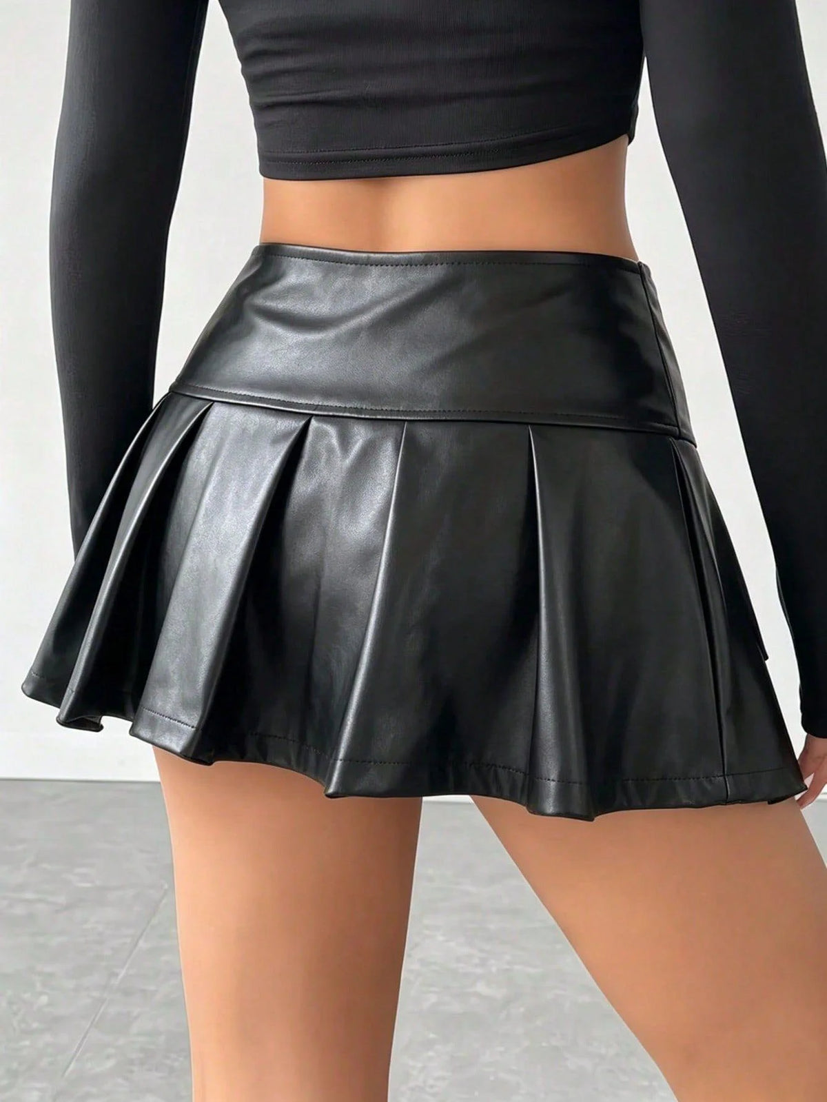Punk Pleated Mini Skirt