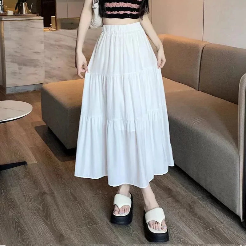 High Waisted A Line Skirt