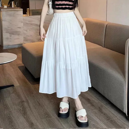 High Waisted A Line Skirt