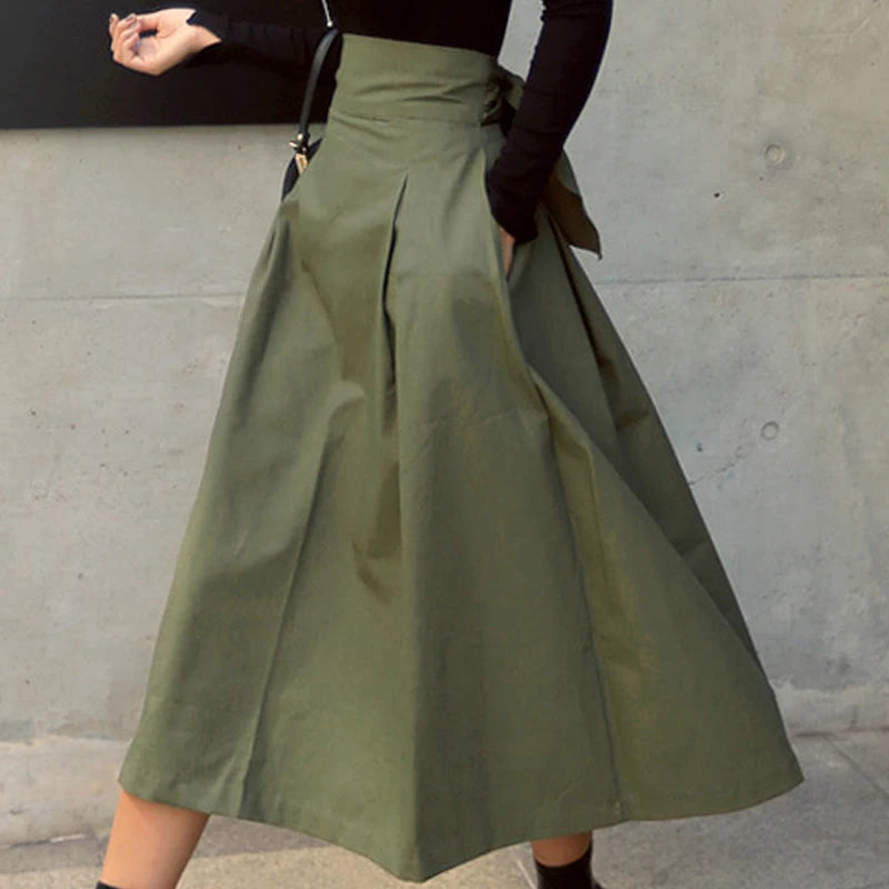 Green Midi Skirt