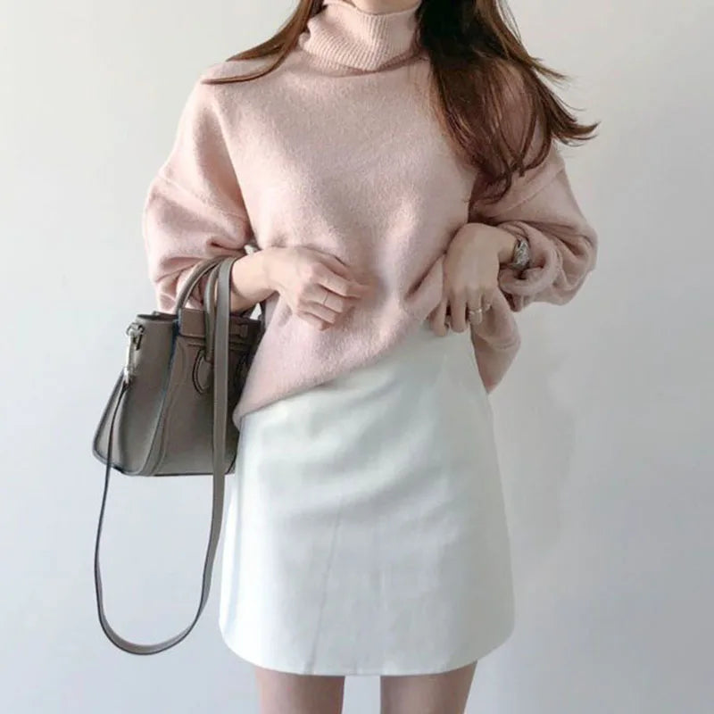White A-Line Short Skirt