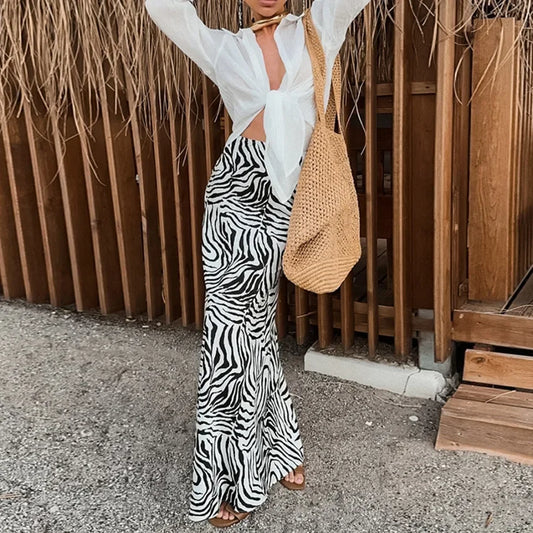 Zebra Print Skirt