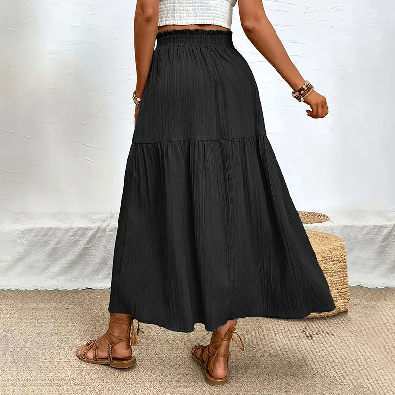 Side Slit Midi Skirt