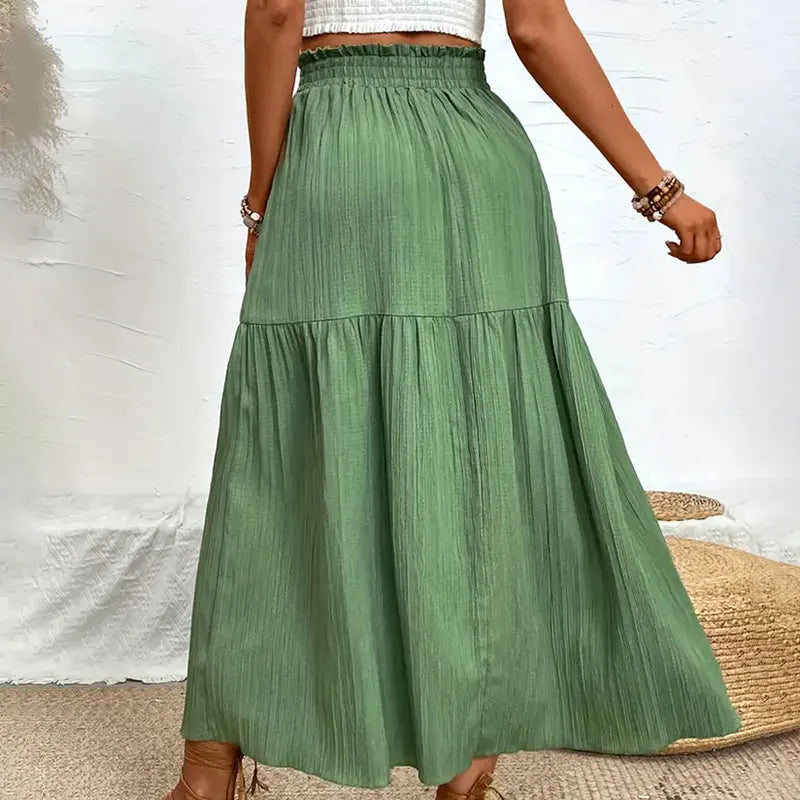 Side Slit Midi Skirt
