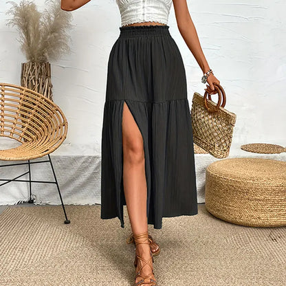 Side Slit Midi Skirt