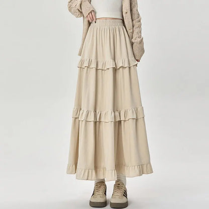 Velvet Ruffle Skirt