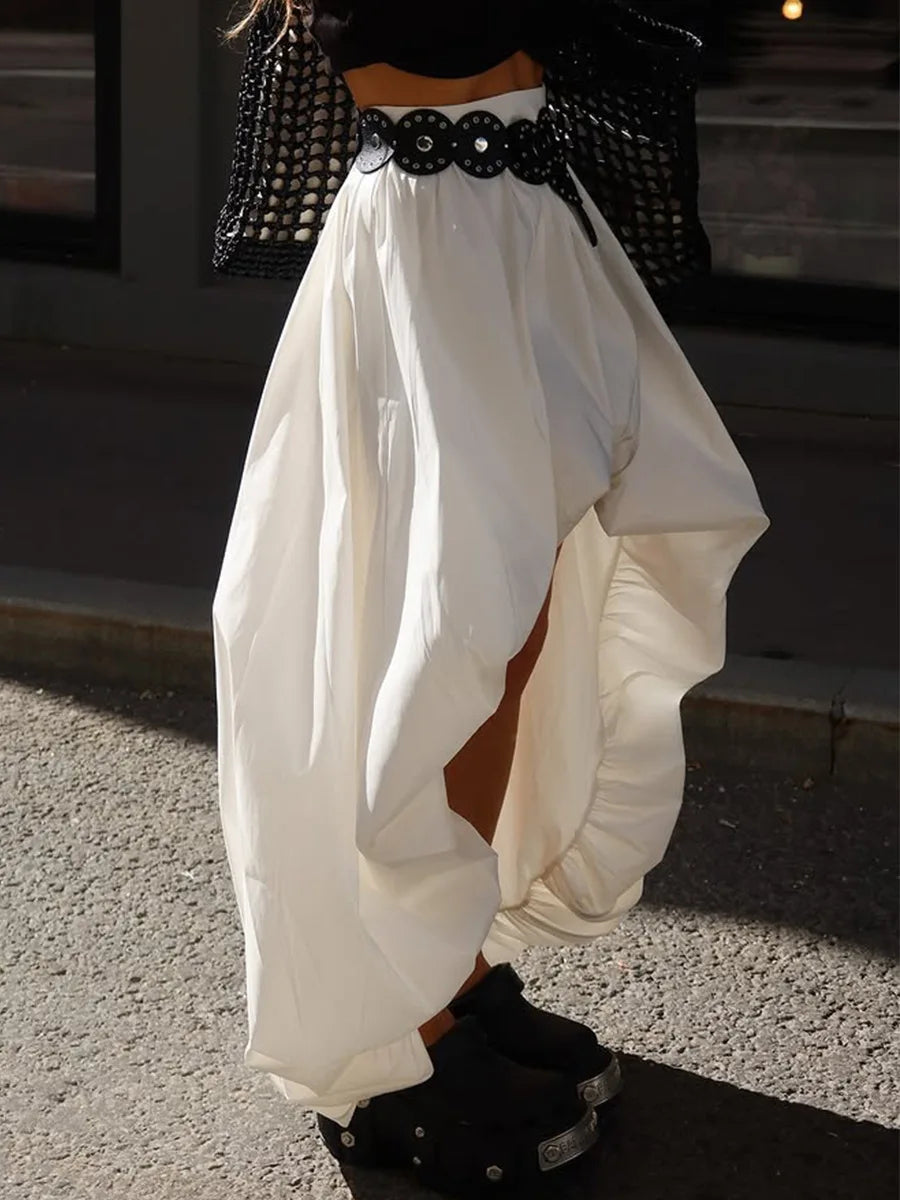 White Cotton Skirt