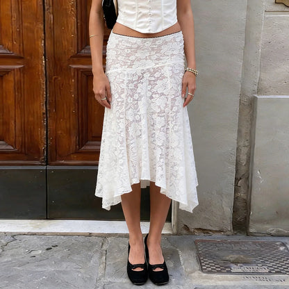 White Lace Skirt