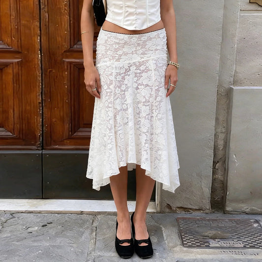 White Lace Skirt