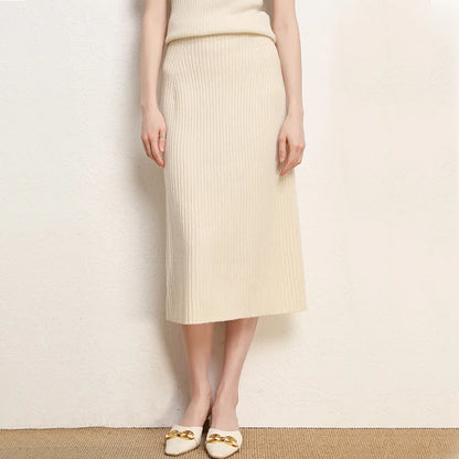 Woolen Pencil Skirt